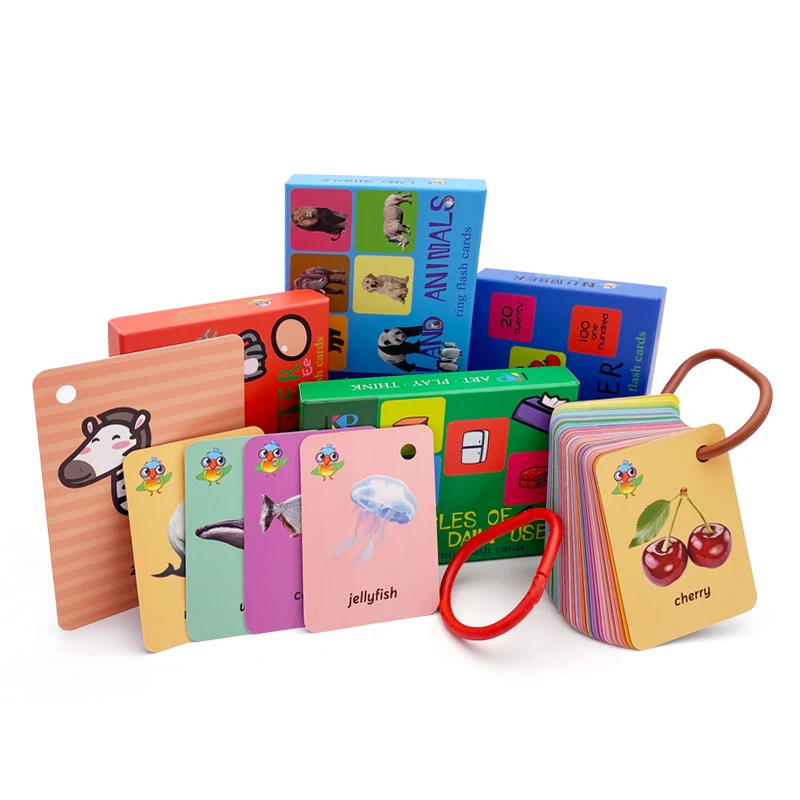 Изготовленный на заказ Печать Развивающие детские флэш-карты лазерный прицел слова флеш-карты памяти для детей развивающие