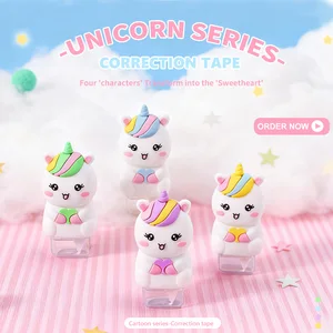 Cute Unicorn-Shaped Correction Tape  Fun for School & Daily Use
