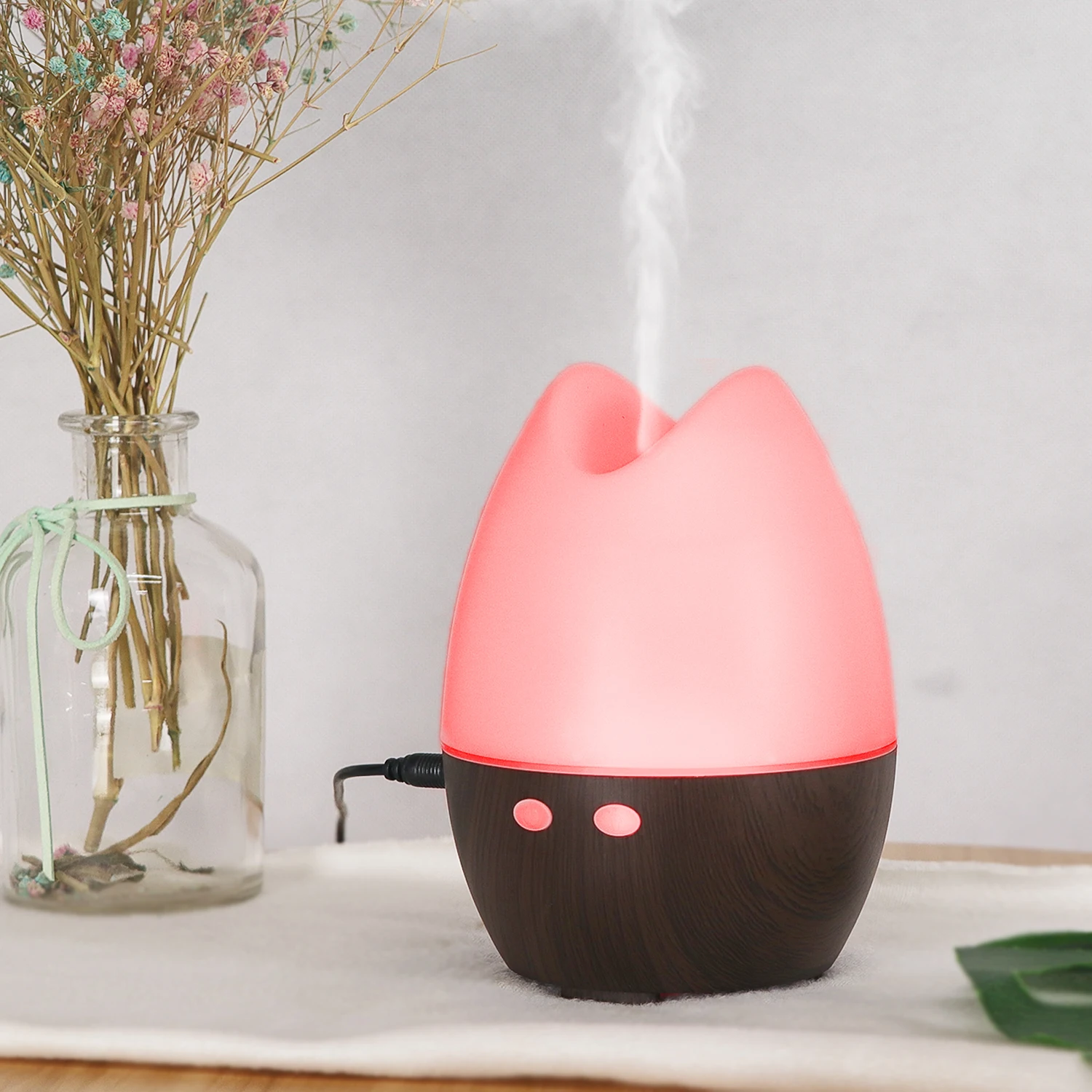 Wood Mini Humidifier Colorful Ultrasonic Humidifier Dinosaur Egg Humidifier for Hotel Bedroom