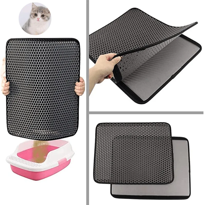 Easy Cleaning Folding Sand Trapping Tray Toilet Pad Eva Waterproof Pet