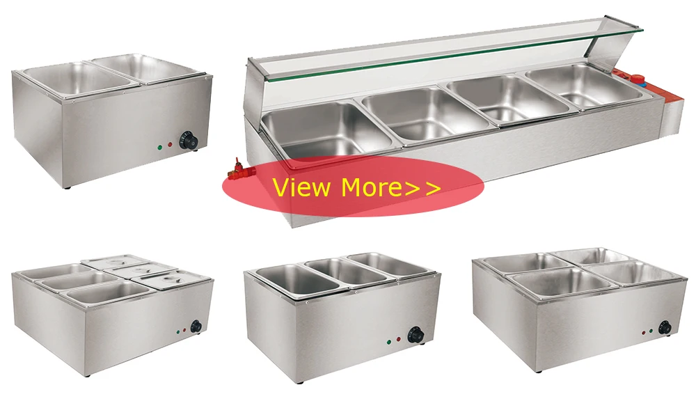 Wholesale Commercial Hotel Restaurant Kitchen Equipment Buffet Bain Marie Machine Electric Food Warmer Bain Marie details