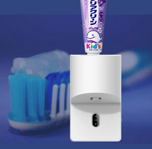 New Arrival Electric 1800 Mah Chargeable Toothpaste Dispenser Wall Mount with USB Sensor for Adults Kids Fun Household Accessory