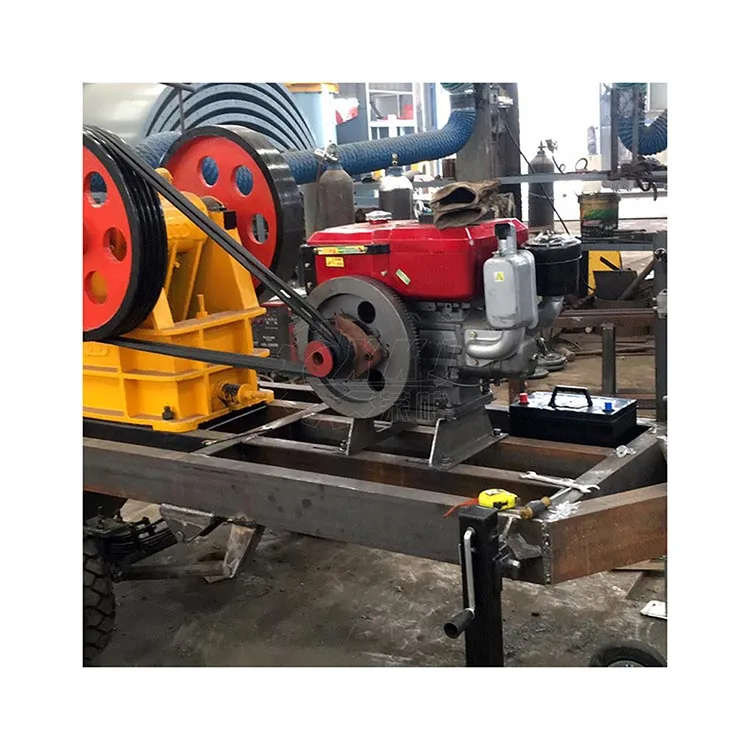 Hand Held Reliable Concrete Crusher Small Diesel Engine Mobile Portable Mini Stone Rock Crushing Machine Price Jaw Crusher