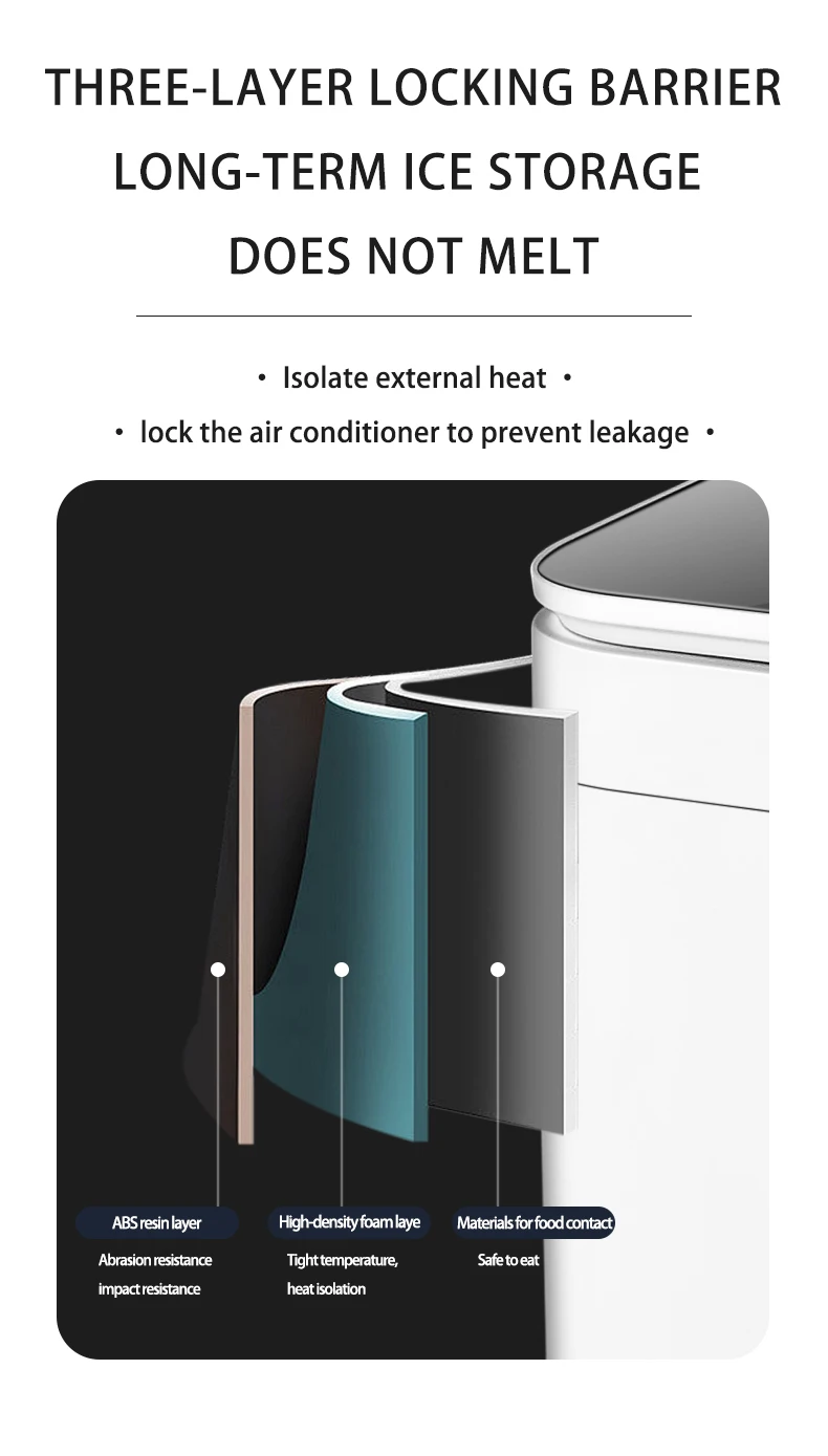 Compact Counter Top Bullet Ice Maker Machine Cube Clear Small Ice Maker