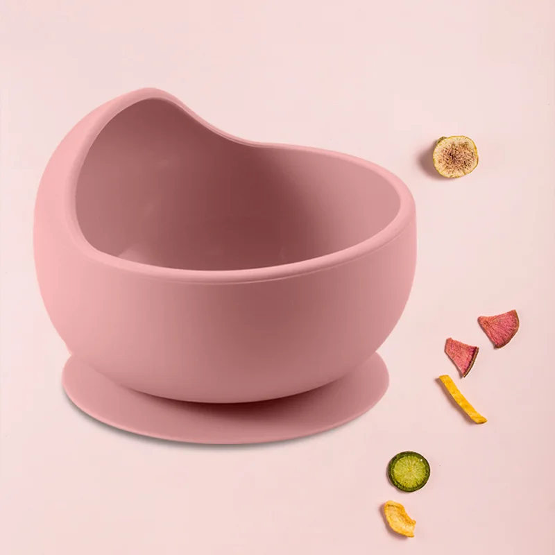 Silicone Suction Bowls Durable for Babies & Toddlers Extra Strong Suction Easy-Release Tab Dishwasher, Microwave & Freezer Safe
