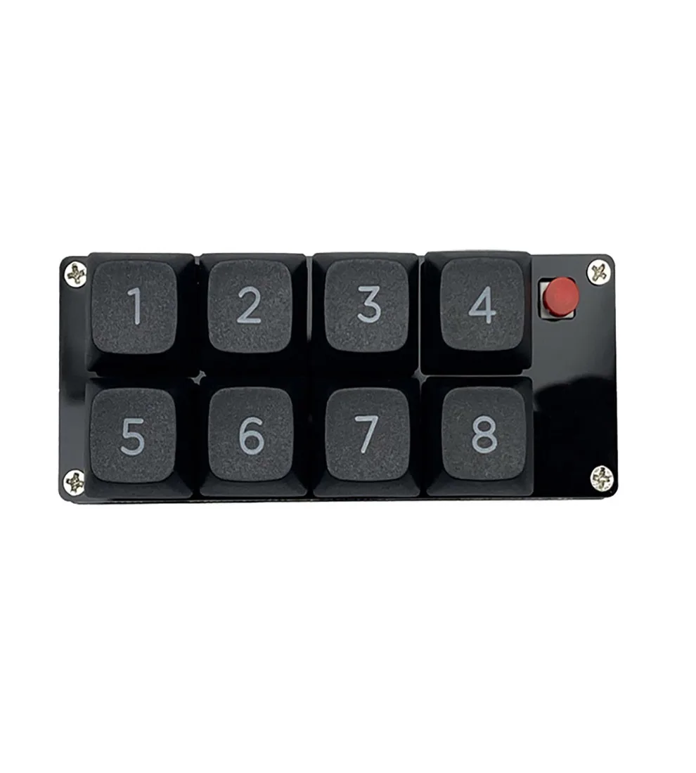 K806 Wired Mechanical Gaming Keyboard - 8 Keys Mini Keypad with RGB ...