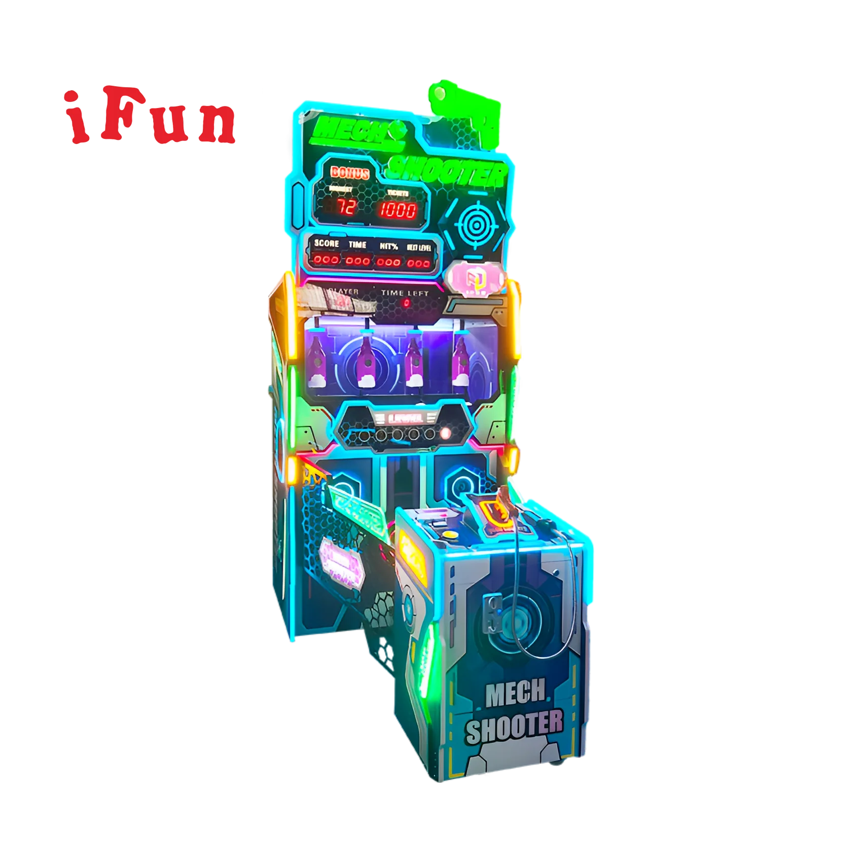 Ifun Mech Shooter Gun, видео аркадный автомат, симулятор стрельбы, управляемый монетами, Крытый игровой автомат для выкупа