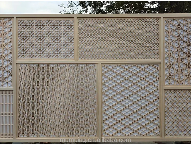 Kumikoページ MUMU 3D Living Room Kumiko Japanese Cypress Indoor Screens