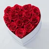 14 rose in heart box
