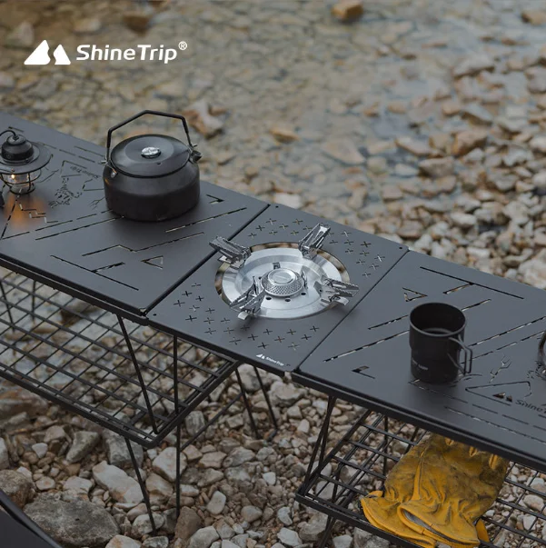 Shinetrip Portable Folding Camping Table - Detachable Storage
