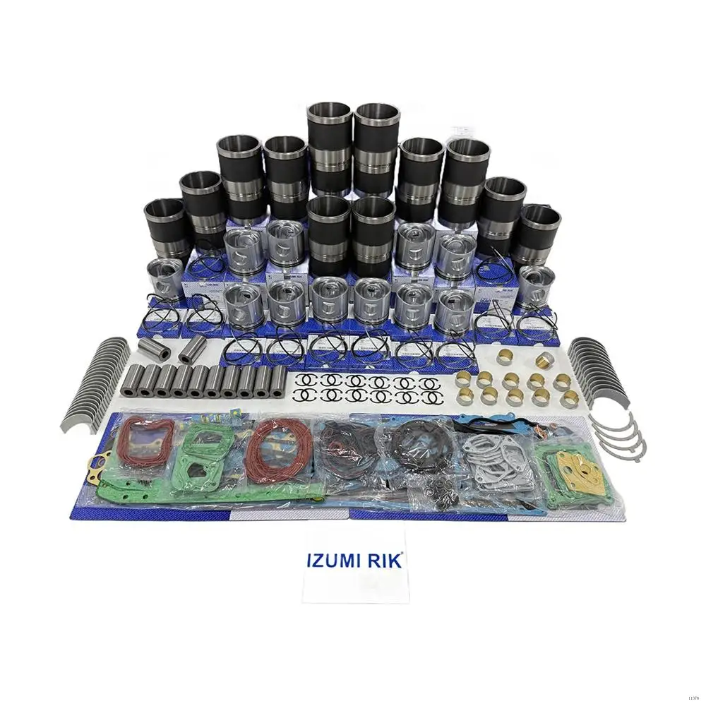 Replacement Engine Parts 4012 Overhaul Rebuild Kit with Overhaul Kit Main & Conrod Bearing with Thrust Washer for Perkins
