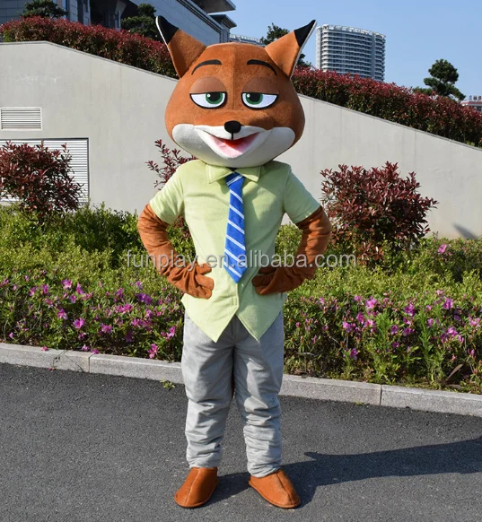 Traje de mascote do personagem Zootopia Cortar L (175-180CM)