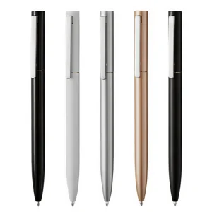 Creative Advertising Metal Ballpoint Pens Business Office Gift Spot Metal Signature Pens 0.5mm Writing Custom Logo Printing