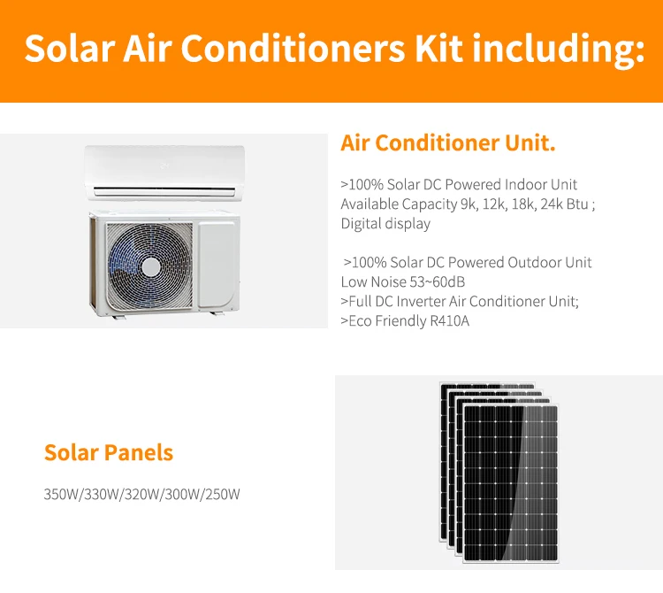 Solar Air Cooler Wall Split Air Condition Own Dc 24000 Btu Rotary ...