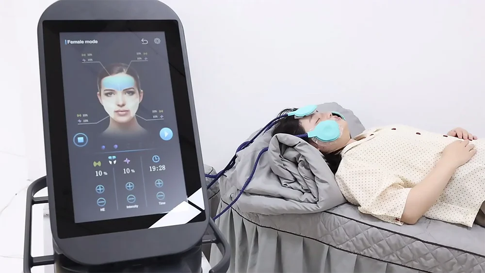 Noninvasive Facial Muscle Stimulation Em Rf Face Peface Pe Ems Face