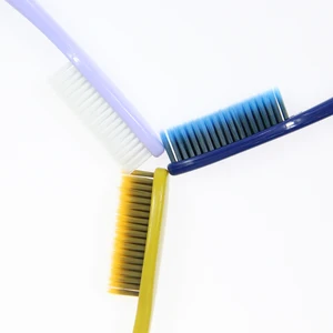 Wholesale Long Brush Head Adult Toothbrush Korea Best Seller Gold Tooth Brush Pure Color OEM Label Factory