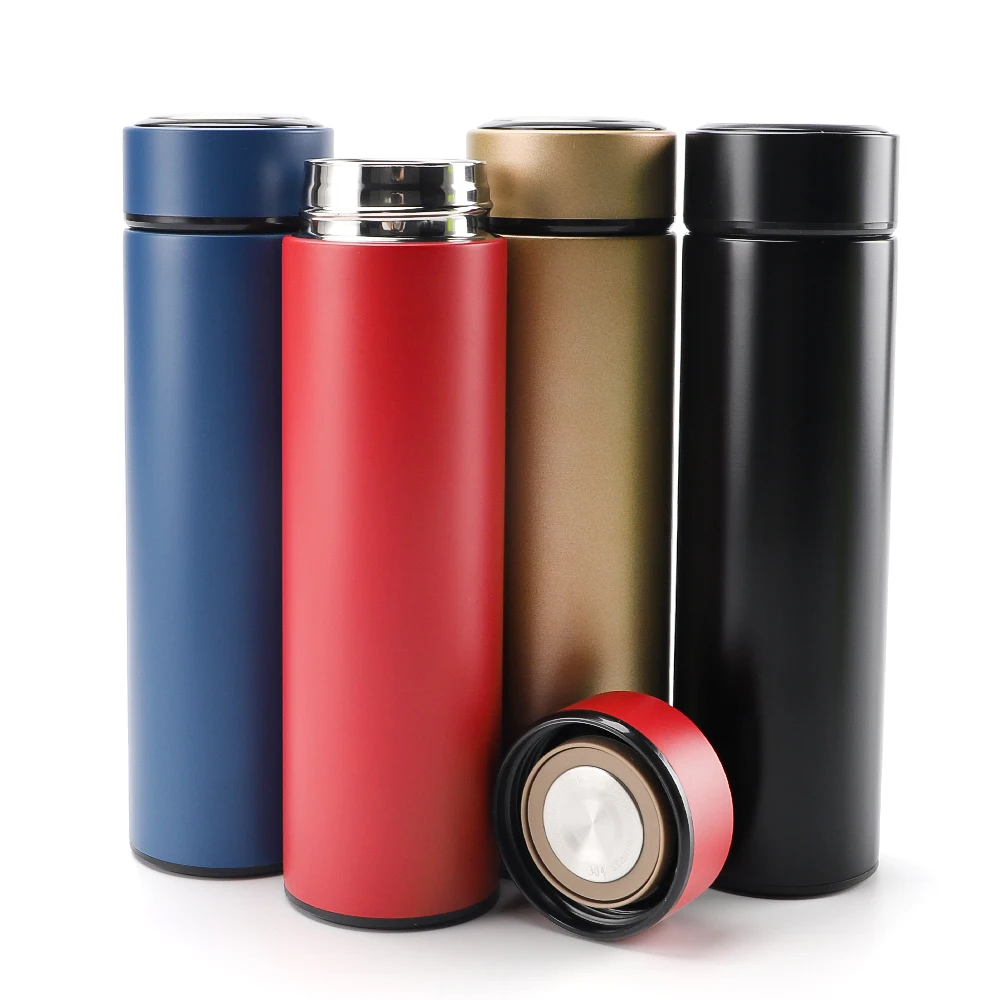 Custom 500ml Office Flask Fashion Water Bottle Vacuum 304 Stainless Steel for Travel Customizable Design Plastic for Drinking