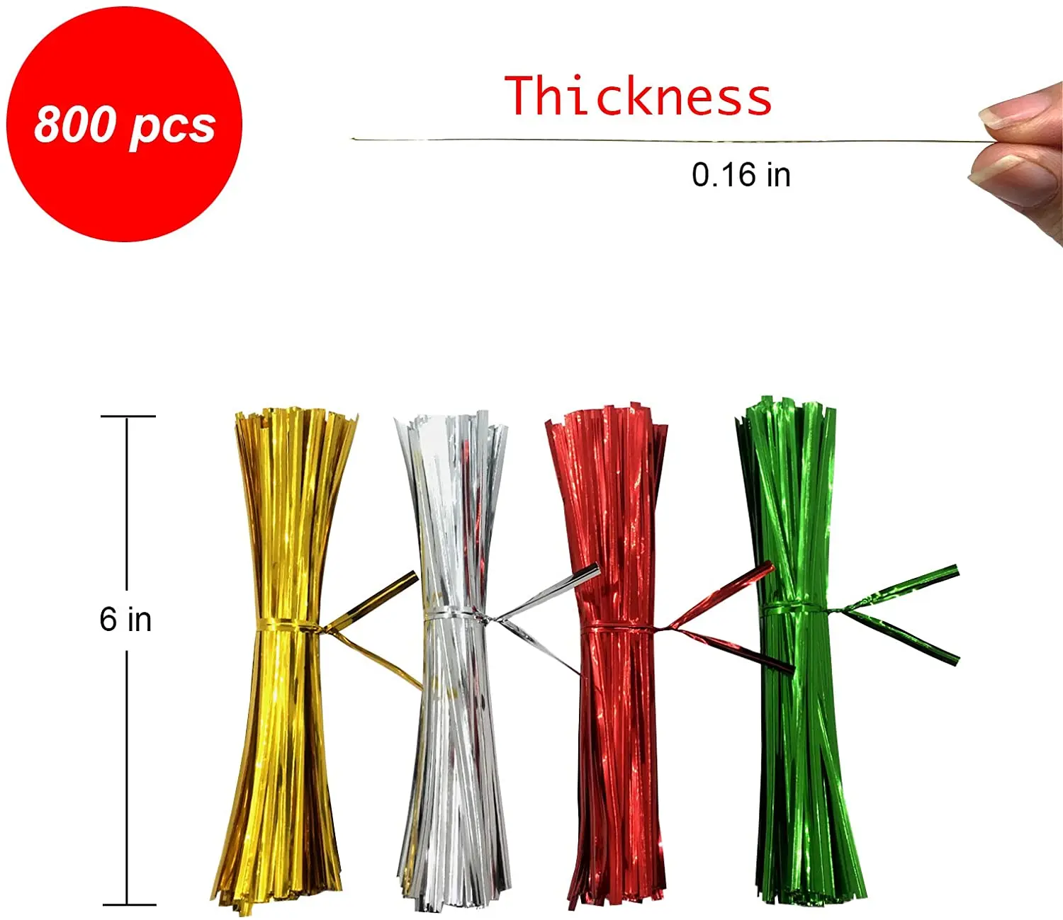 Factory Metallic Wire Bread Twist Ties Roll For Candy Reusable Plastic