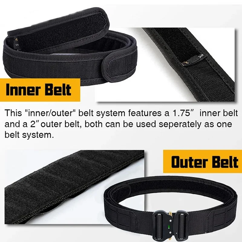 Quick-release Multi-functional Premium Buckle Tactics Belt Mountaineering Duty Outdoor Tactical Multifunctional Belt