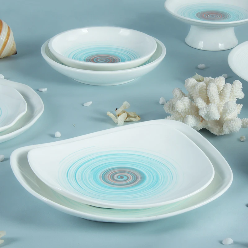 Amazon Nordic Style Dinner Set Celeste Grey Green Luxury