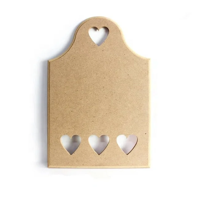 MDF Wood HEART Shape Plaque Blank Make Your Own Plaque Craft Shape 