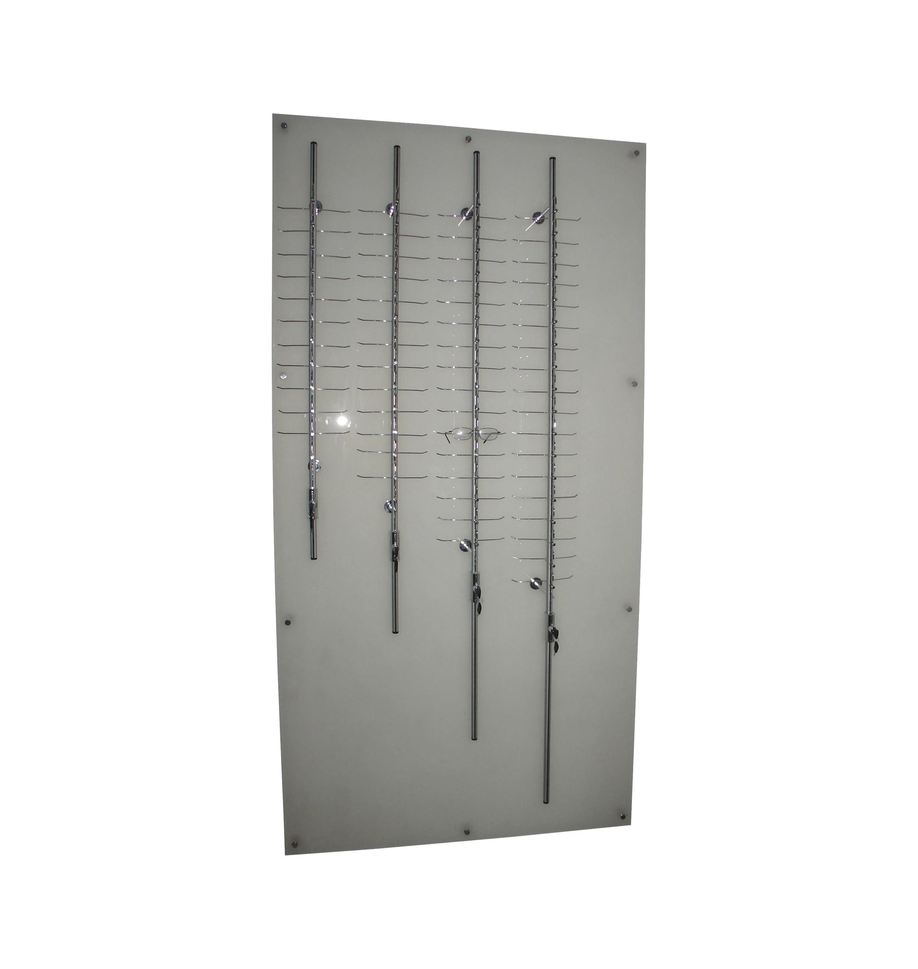 Locking Eyewear Display Rod;wall Mounted Glasses Display Poles;lockable