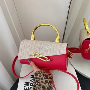 New Trendy Metal Top Handle Shoulder Bags for Women Custom Handbag Women's Purses Clutch Bag