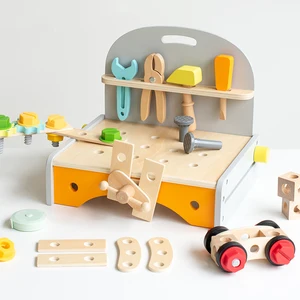 Children Pretend Play Tool Toys Wooden Tool Set Educational Toy for Kids Wooden Montessori Sensory Toys