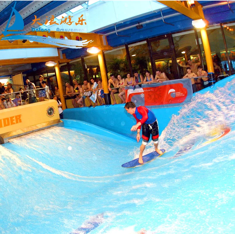 Surf Simulating Flow Rider With Wave Surfing Machine for Water Park Flowrider Wave Surf for Pirvate Swimming Pool