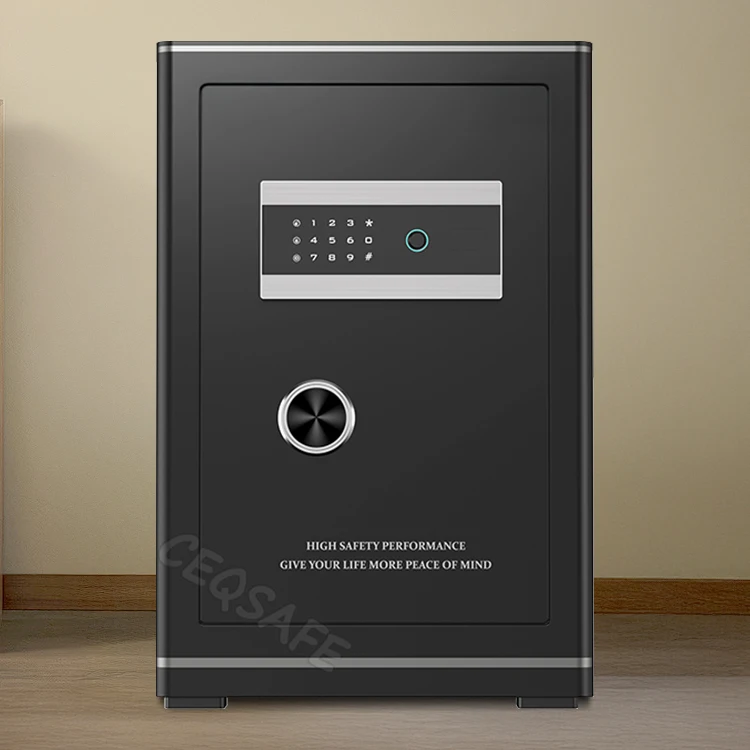 CEQSAFE Home Fingerprint Electronic Digital Lock Deposit Box Wholesale Safe Access with Face Recognition TUYA APP Safe Box