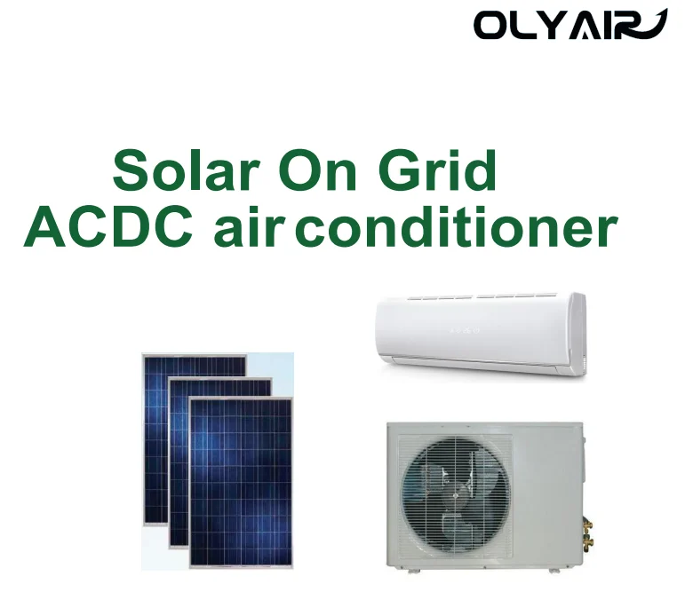 Olyair DC48V AC/DC Solar Air Conditioner 9000-36000Btu with VRV System WiFi App Control for RV Household New R410A Refrigerant