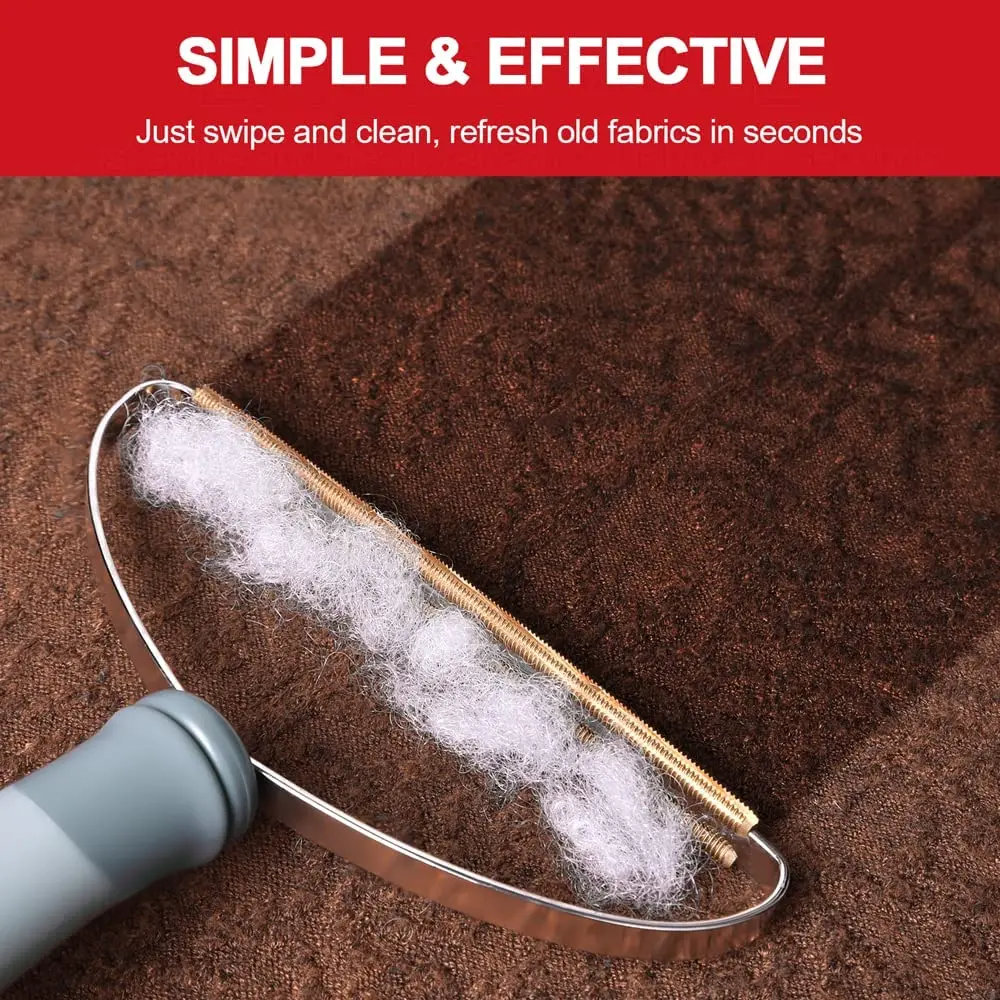 Pet Hair Remover Lint Cleaner Fur Removal Tool Portable Carpet Scraper Rollers Hairball Shaver