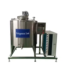 Factory Price 200L Stainless Steel Cooling Tank Dairy Milk & Juice Refrigeration Storage Machine Pump 300L 500L 1000L Options