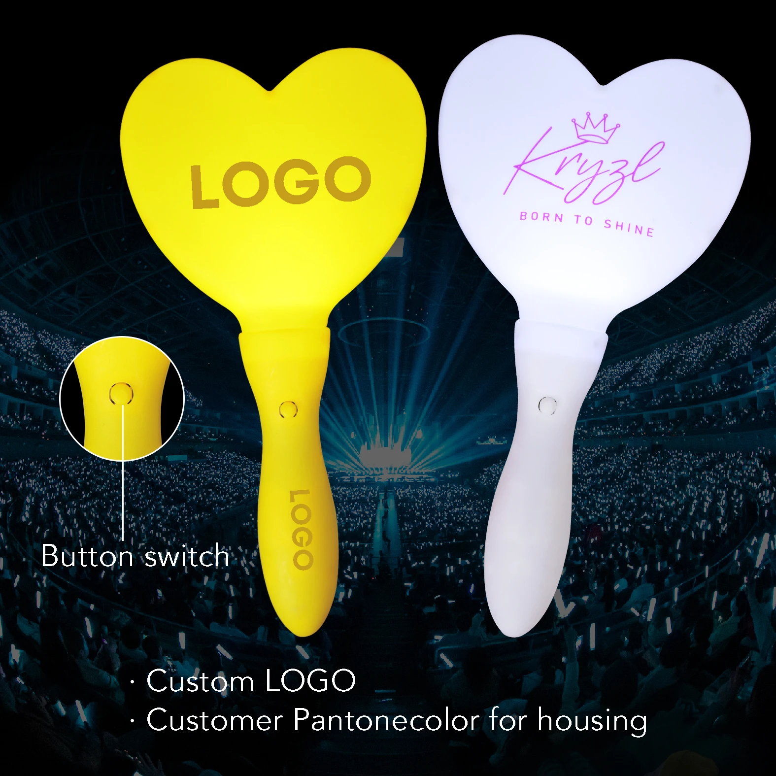 公式カスタムLOGO発光スティック K-pop応援用ライトスティック