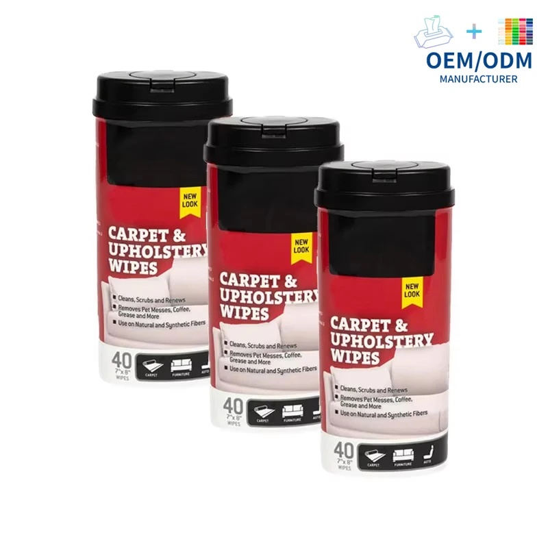OEM Hand and Hard Surface Cleaning Wipes Stainless Steel Appliance Cleaning Wipes for Kitchen Canister Wipes