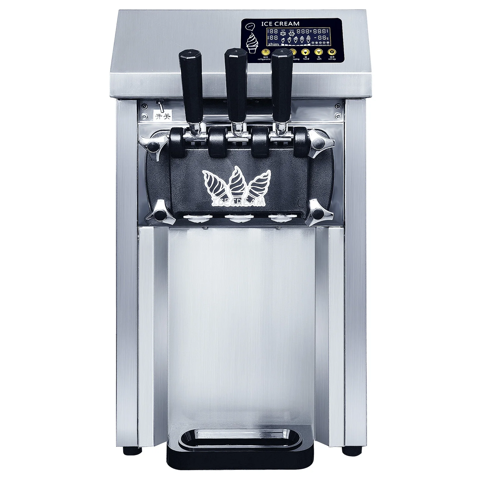 Peixu Soft Ice Cream Machine New Zealand Real Fruit Soft Rolled Ice