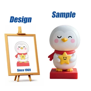 Shengye Factory Customized Toy Figures Penguin Action Figure Animal Statue PVC Resin ABS Blind Box Mystery Toy Model Sculpture