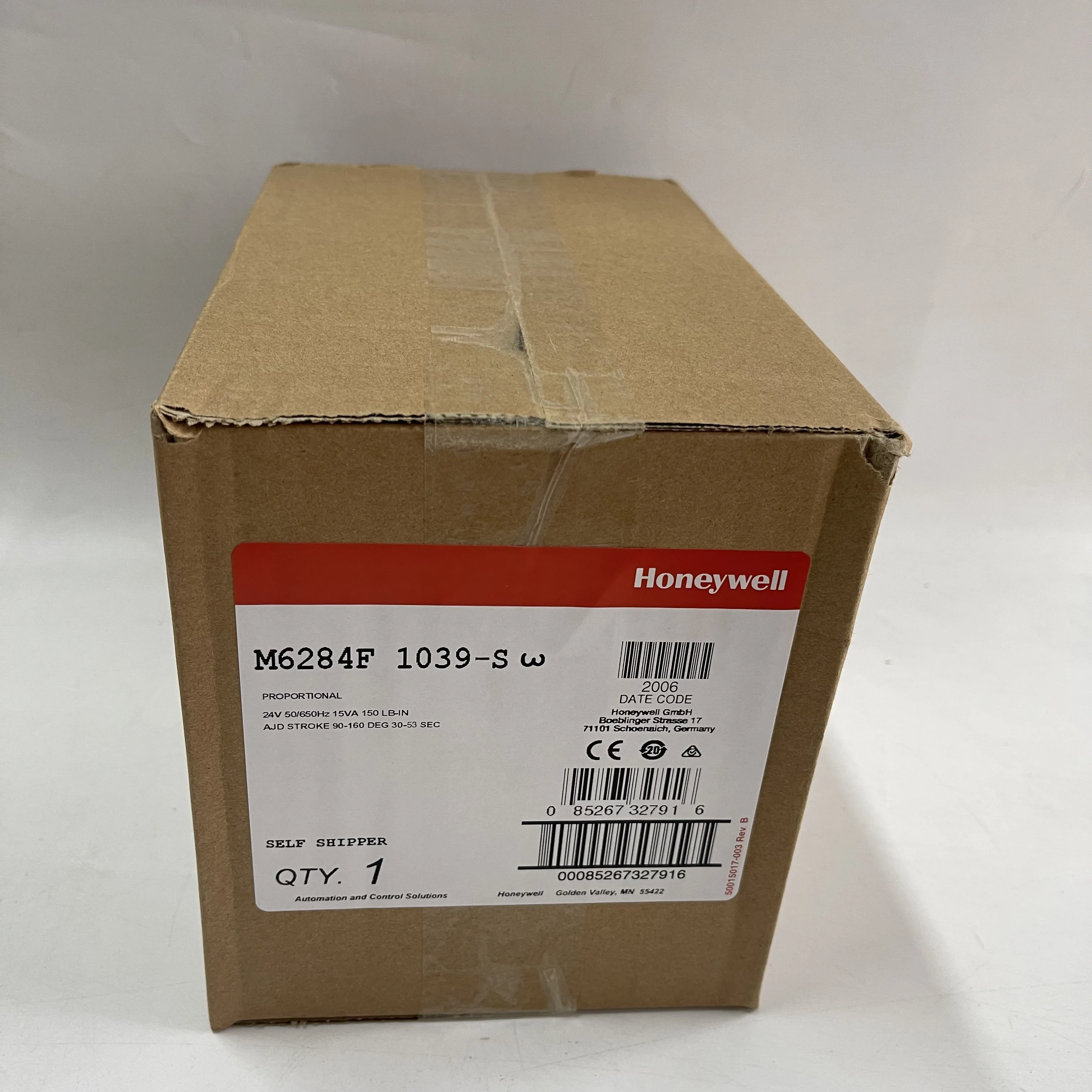 Honeywell Proportional Actuator M6284F1039-S