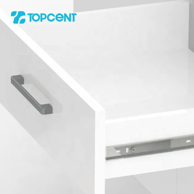 TOPCENT Telescopic Drawer Rails Telescopic Channel Ball Bearing Slide Furniture Sliders Drawer Slide Rail Drawer Slide