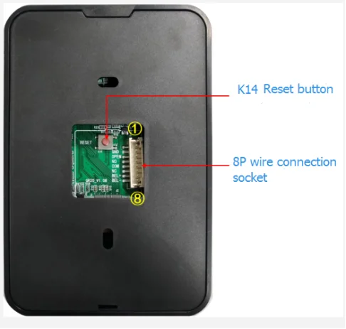 Dynamic QR Code Scanner Access Controller ABS Standalone Access Control Keypad Door Opening Access Control Equipment