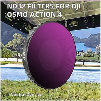 ND32 Neutral Density Filters for Osmo Action 4 Glass Material Aluminum Alloy Frame Camera Accessories detail image