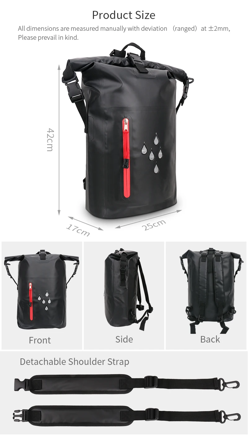 Outdoor Sport Waterproof Dry Bag Back pack China Factory Customized droplet dry bag