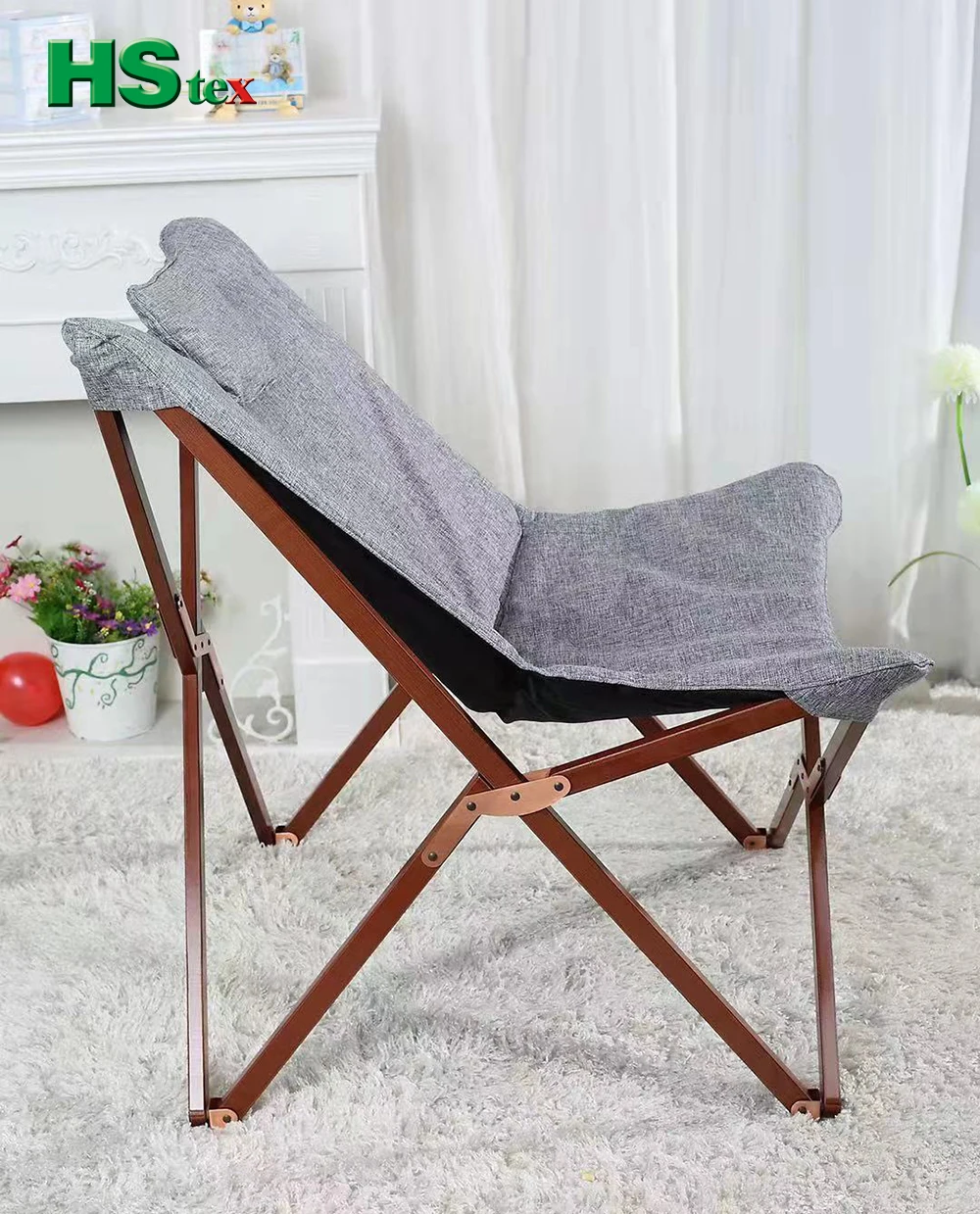 Custom Folding Furniture New Style Leisure butterfly Chair Outdoor Wooden Chairs Camping Wood Chair Foldable