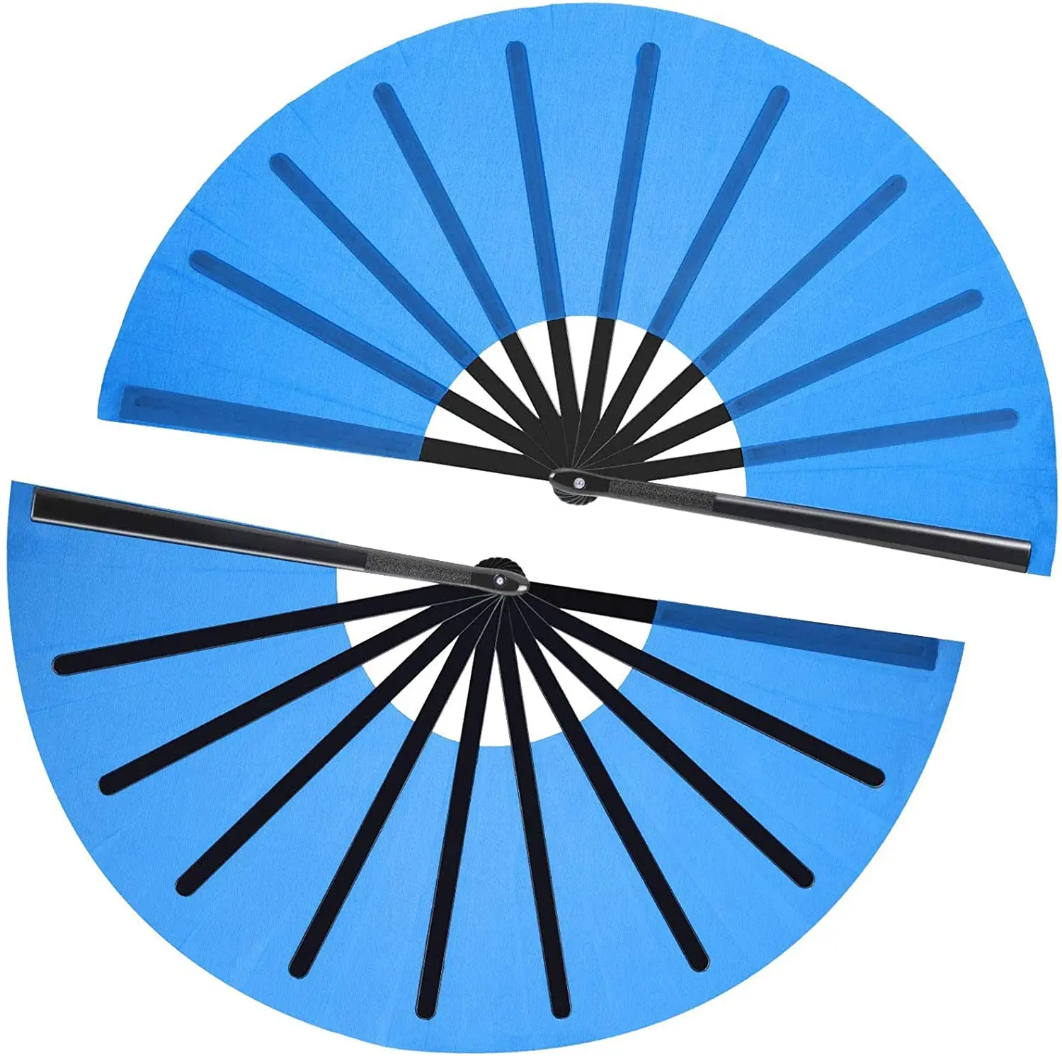 Китайский кунг-фу тайчи веер черный декор складной Ручной Веер для вечеринки сувениры пластиковая ручка большой кунг-фу веер большой голос руки