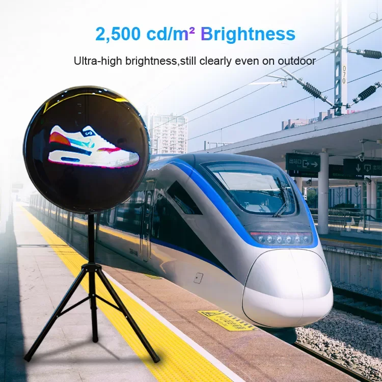 Christmas Tree 3D Hologram Advertising Machine Z8 75 cm Commercial Indoor Holographic Fans for Education