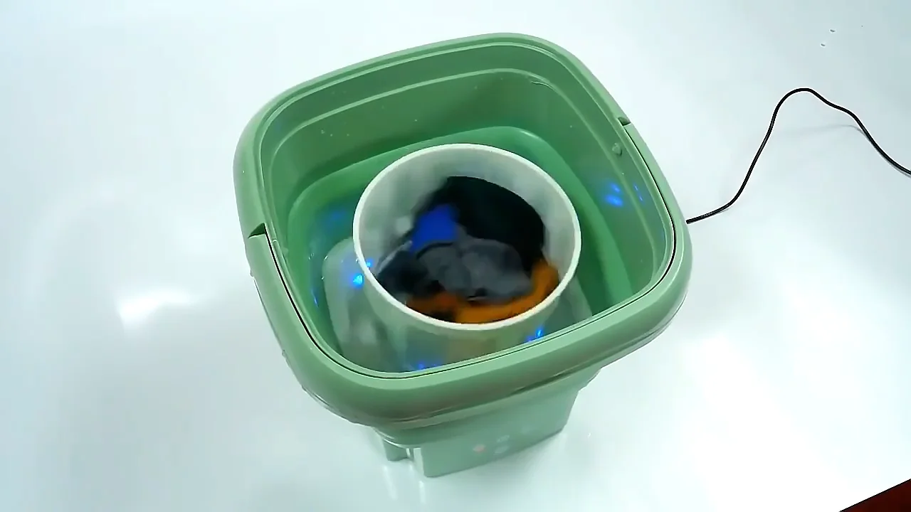 Small Rechargeable Foldable Wash Machine Electric Portable Folding Mini
