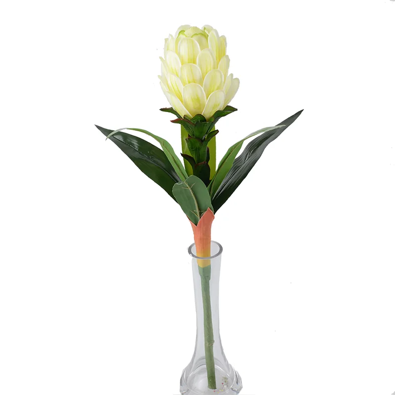 Provide Artificial Flower Ginger Flower With Leaves For Reception Of Hotel Decor Artificial Tropical Plants Wholesale Buy Cheap Wholesale Artificial Flowers Artificial Flowers Making For Home Decoration Decorative Artificial Plant Decorative