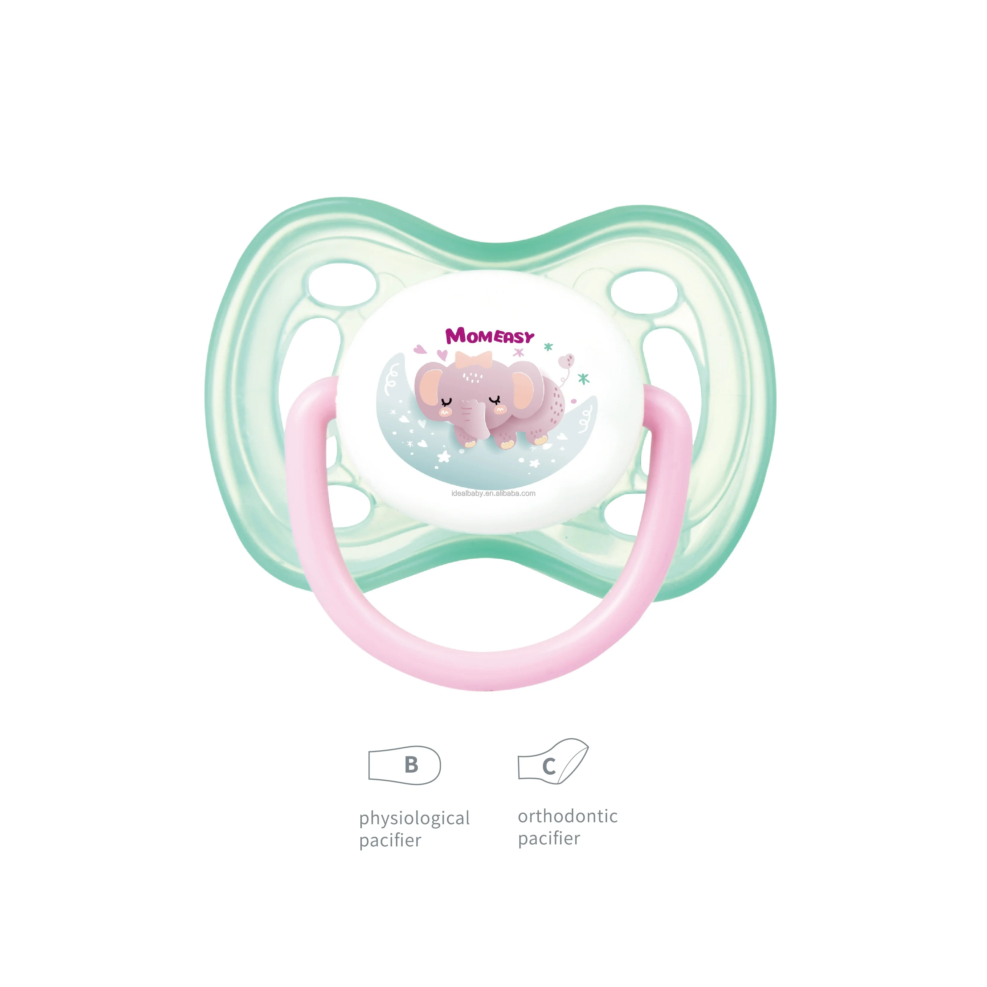 Bpa Free Baby Pacifier Night Pacifier Silicone Soother Glow In The Dark