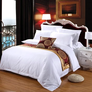 100% Cotton Satin Bedding Sheets 200/300/400TC White Hotel Linen Plain Style Flat Sheet for Adults King/Queen Size Hospital Use
