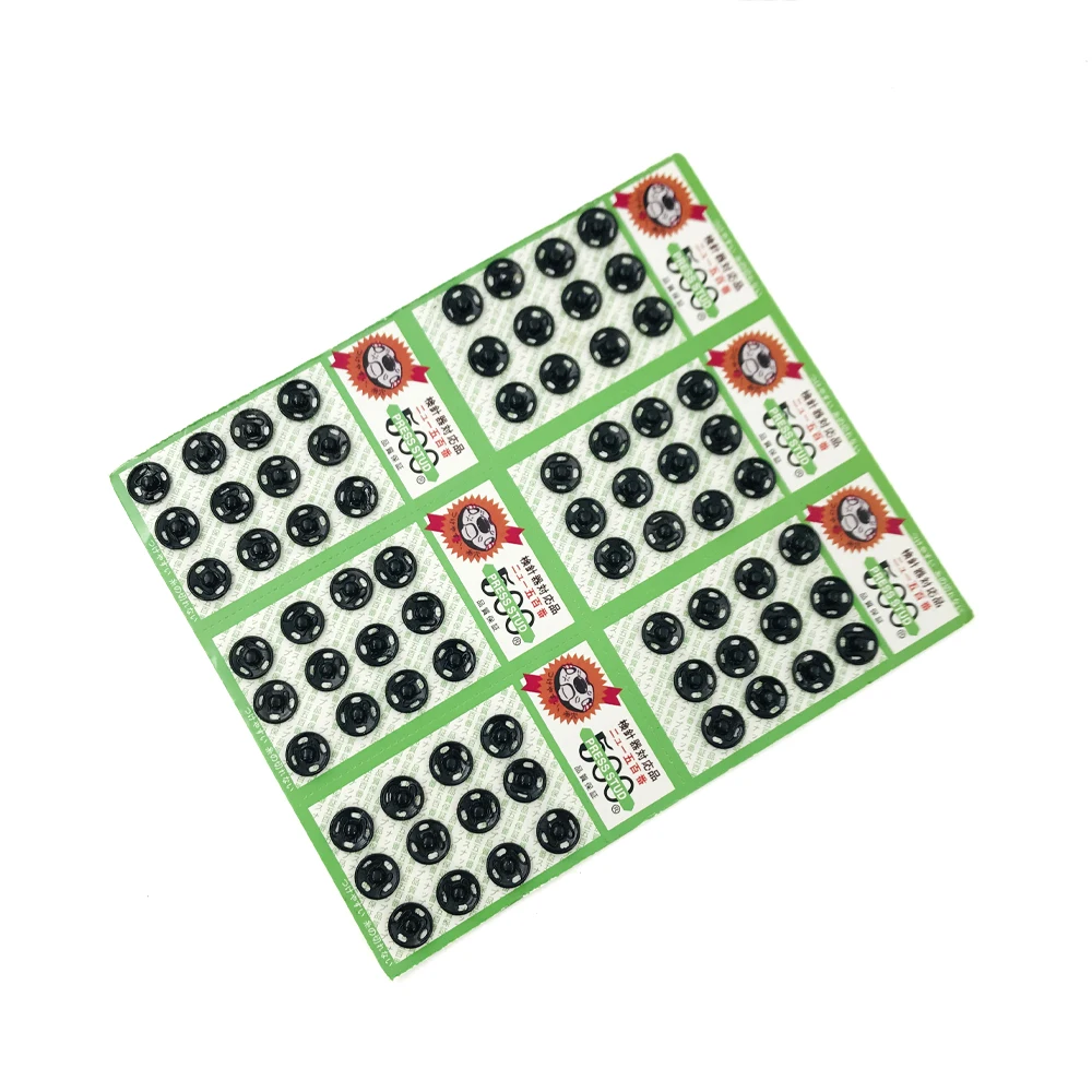 Best Price Fasteners Button for Sewing Double Sided Iron Black  8.5/10/12 MM  Press Studs Snap Buttons Manufacturer